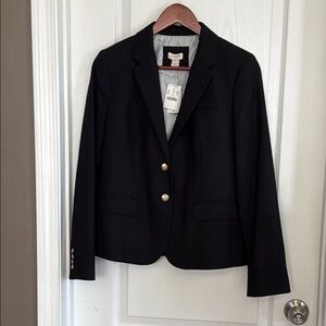 J. Crew Black Blazer Tailored Suit Jacket-size 8